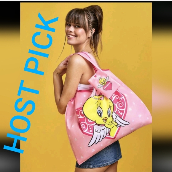 Handbags - Tweety Bird Tote Bag Pink Large